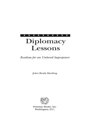 cover image of Diplomacy Lessons
